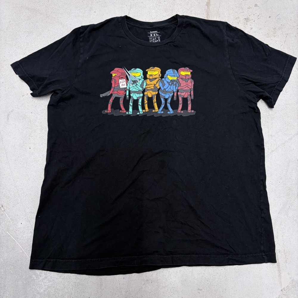 Rooster Teeth RTX Halo Spartans Convention Exclusive Graphic T-Shirt 2XL RARE